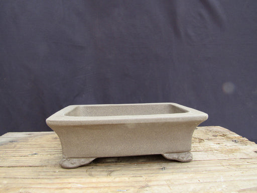 Unglazed Ceramic Professional Bonsai Pot - Rectangle