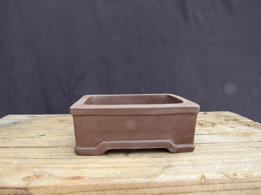 Unglazed Ceramic Professional Bonsai Pot - Rectangle