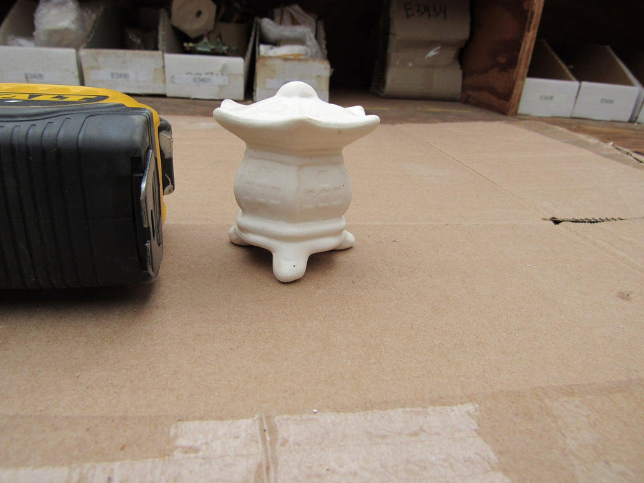 Ceramic Sandstone Pagoda Figurine Scale Front