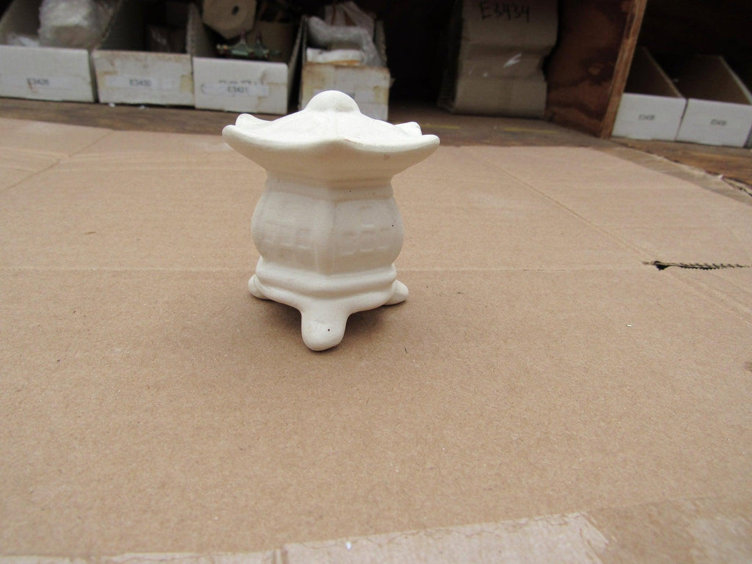 Ceramic Sandstone Pagoda Figurine Front