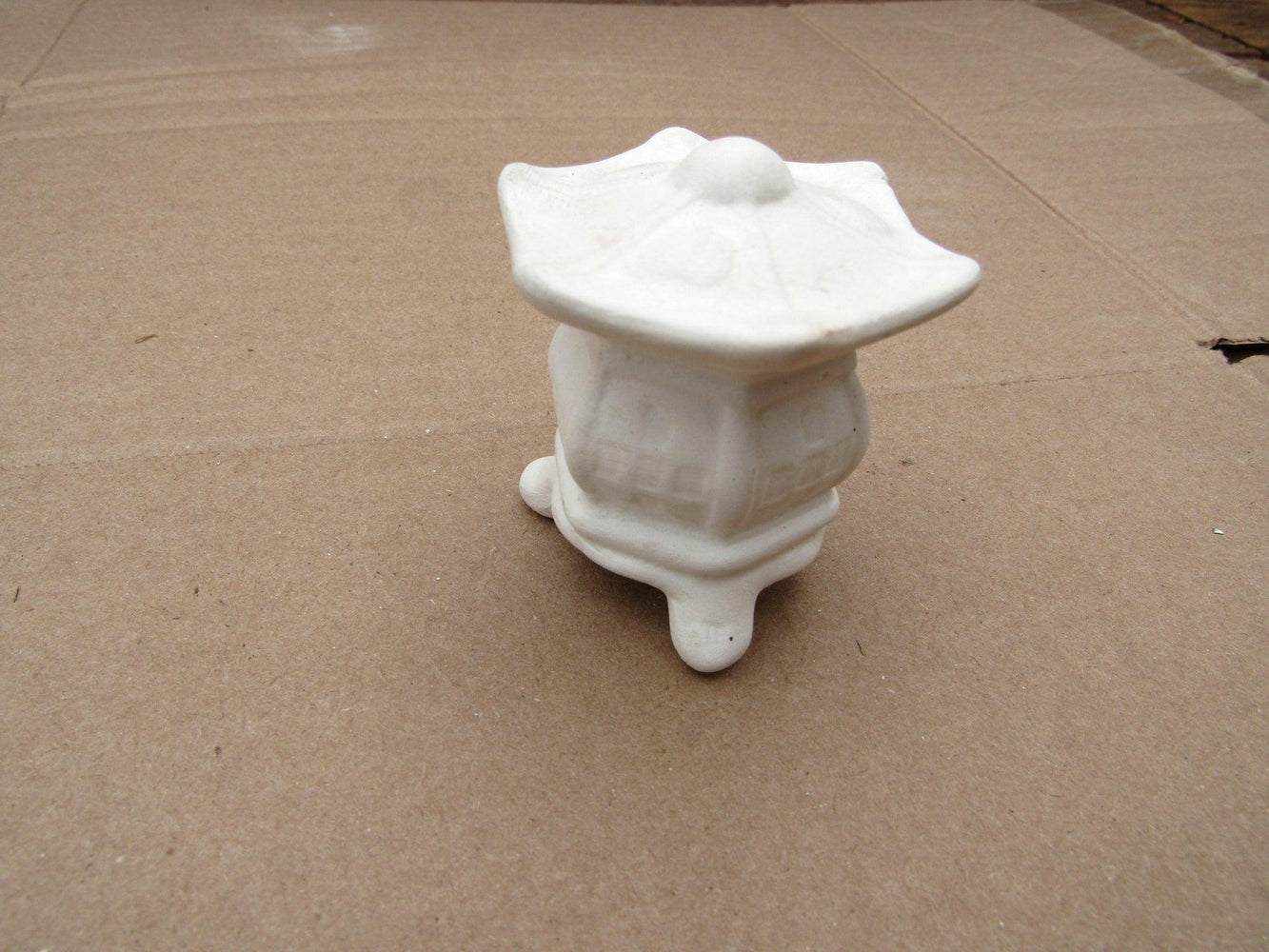 Ceramic Sandstone Pagoda Figurine