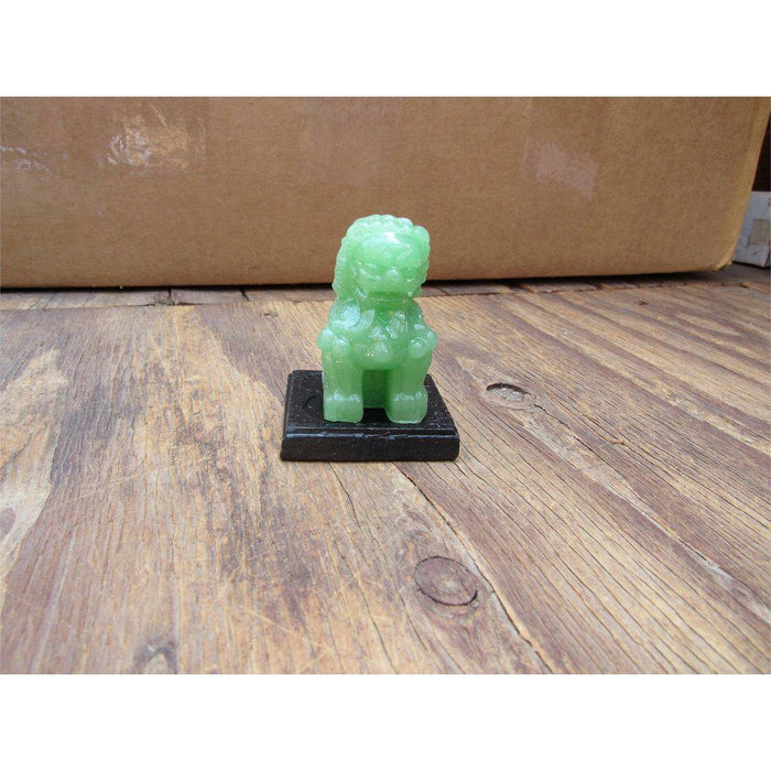 Chinese Lion Glass Figurine