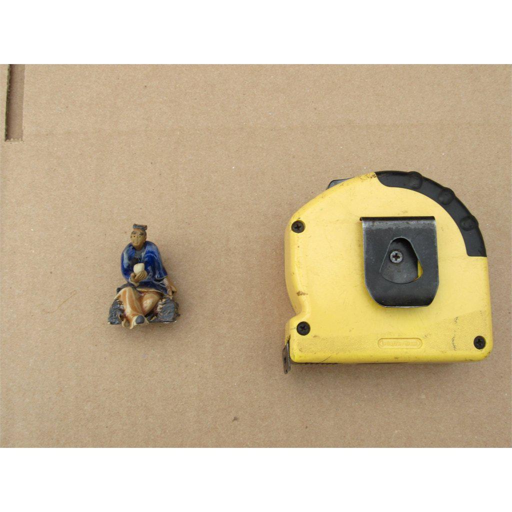 Man Holding A Tea Cup Ceramic Figurine Scale