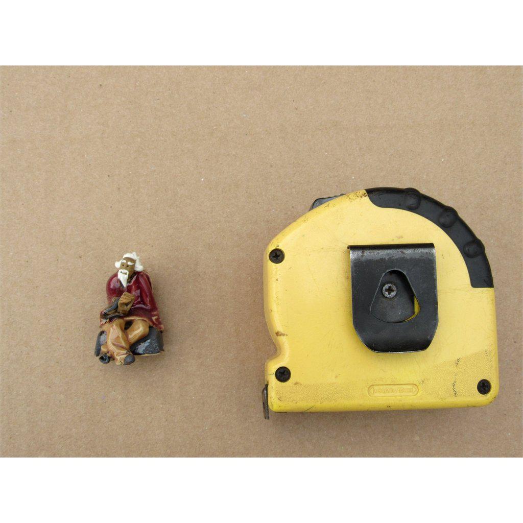 Old Man On A Bench Ceramic Figurine Scale