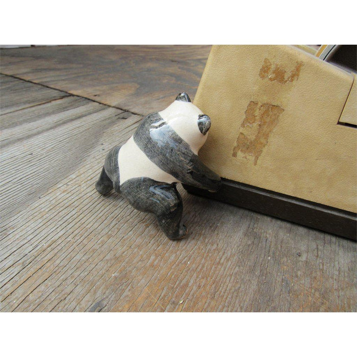 Pot Hanging Panda Ceramic Figurine Back