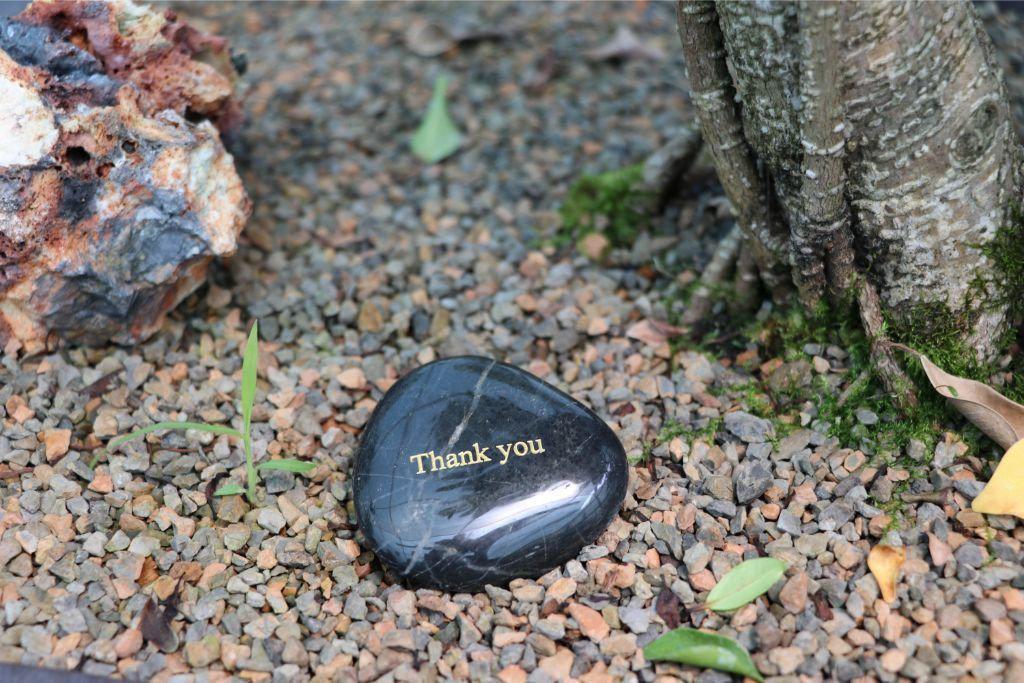 Thank You Rock Bonsai Figurine