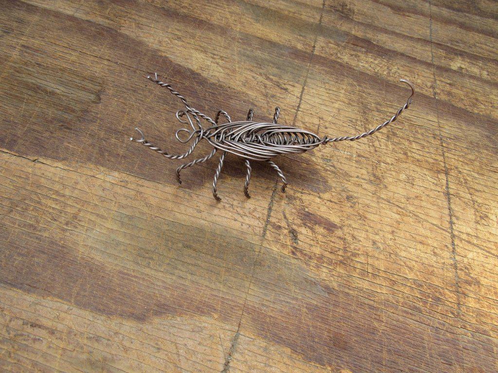 Wire Scorpion Bonsai Figurine